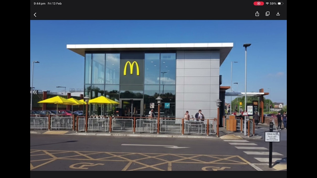This is what Macdonalds looked like if got revamp at Manchester fort 