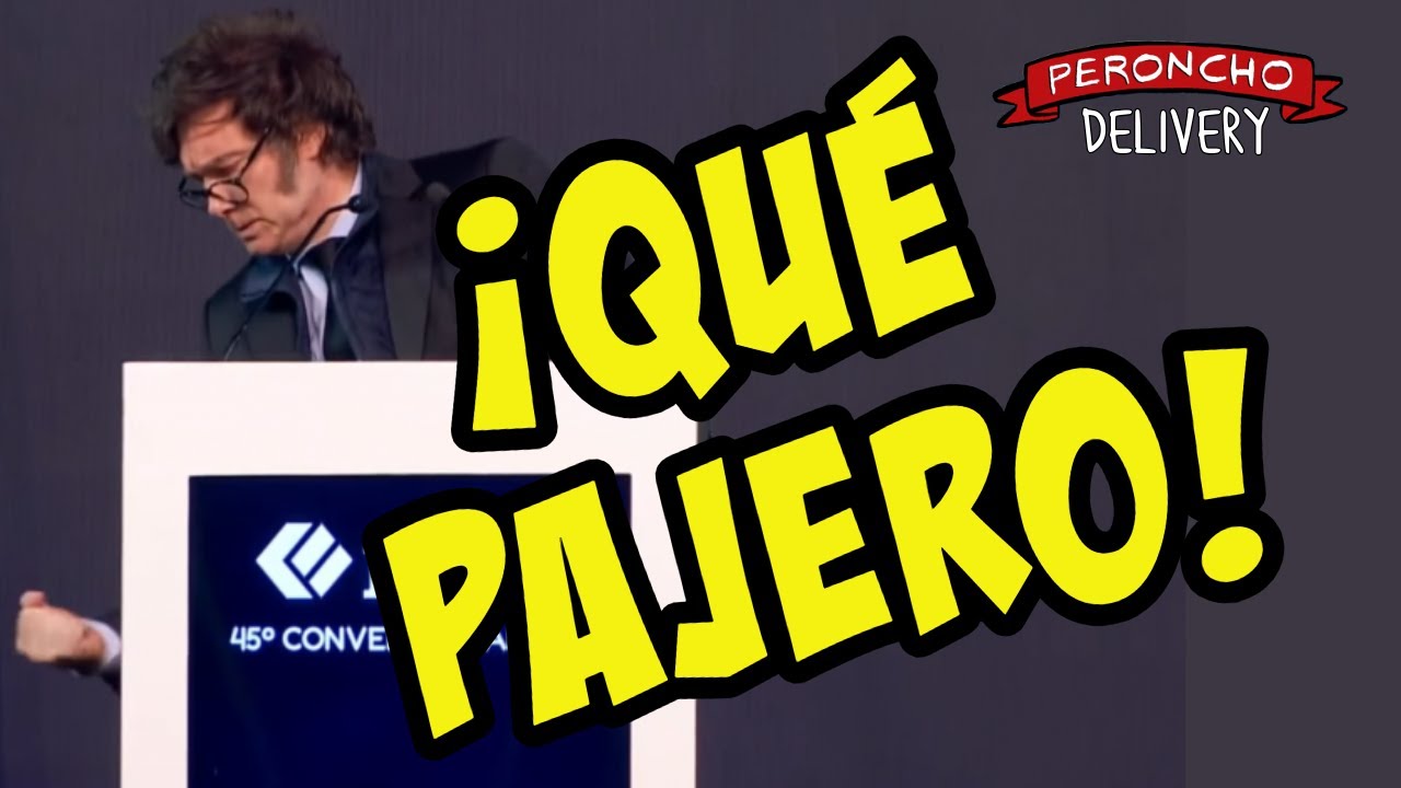 Milei hizo el gesto de la masturbación (durante su p*ja intelectual).