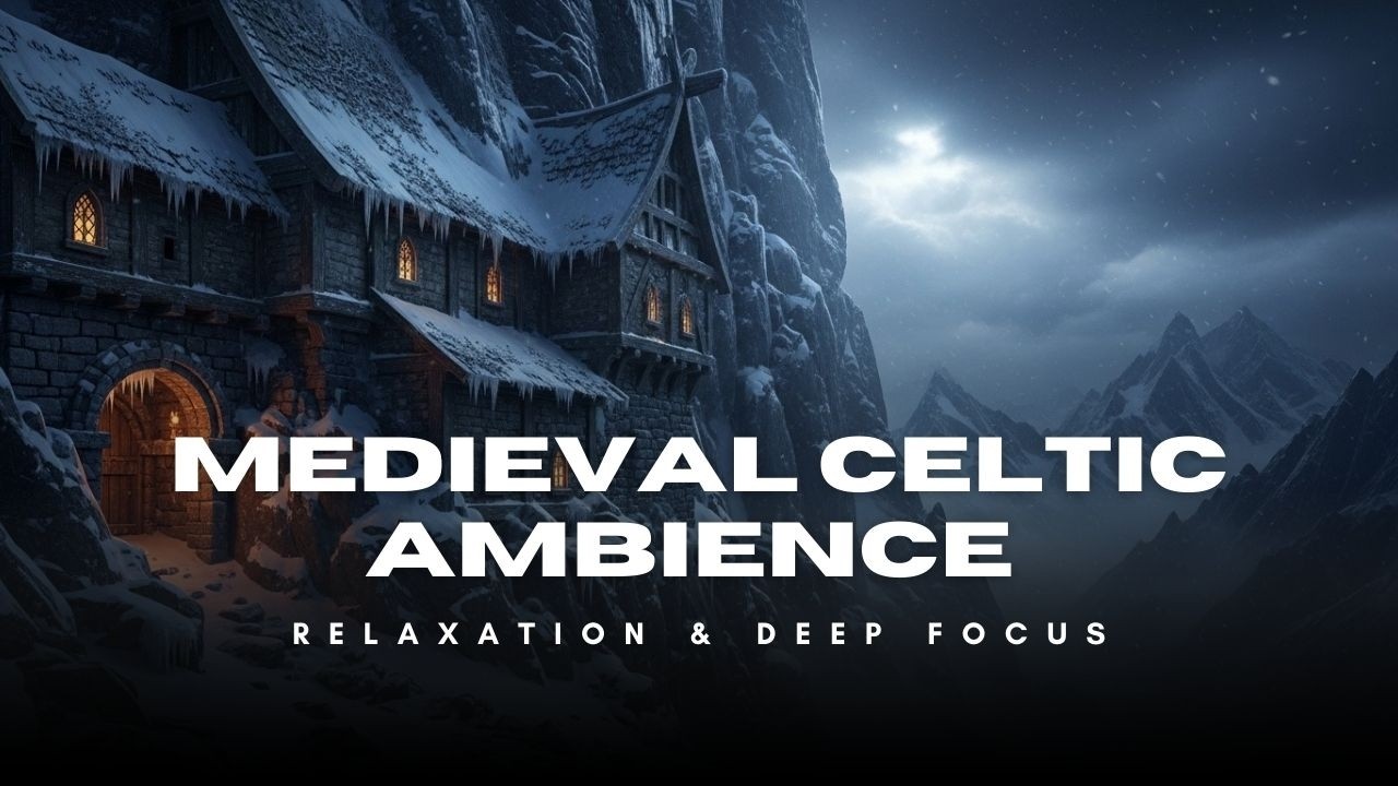 Medieval Celtic Music for Studying  Frozen Fortress Fantasy Winter Ambience