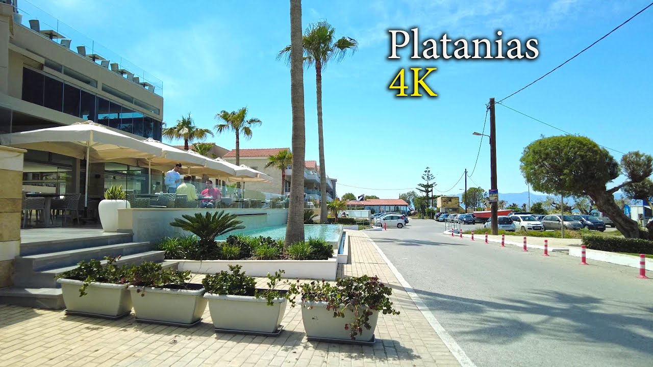 The Definitive Guide to Platanias, Chania 🇬🇷 | 4K Walking Tour & Must-See Spots | City Driver Tours