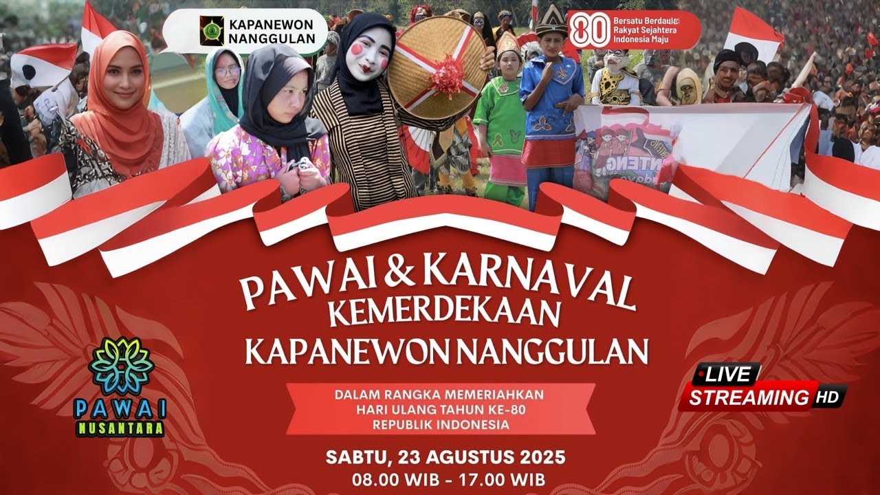 🔴 PAWAI DAN KARNAVAL KEMERDEKAAN RI 80 KAPANEWON NANGGULAN KULON PROGO 2025