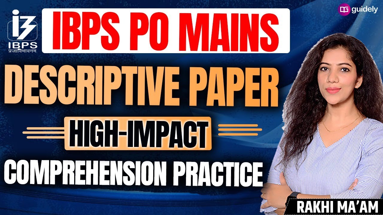 IBPS PO Mains Descriptive Paper | High-Impact Comprehension Practice with Rakhi Ma'am