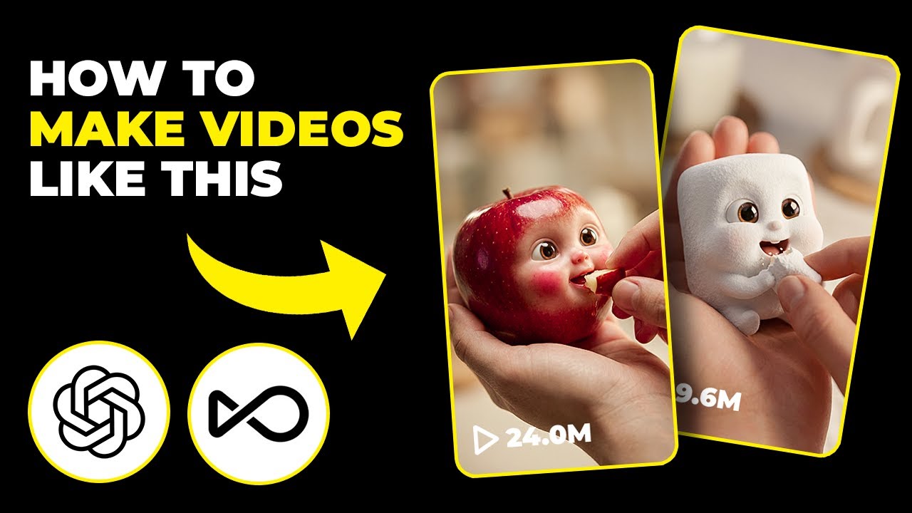 How To Make Food Eating Itself Videos With AI (Fast Tutorial)