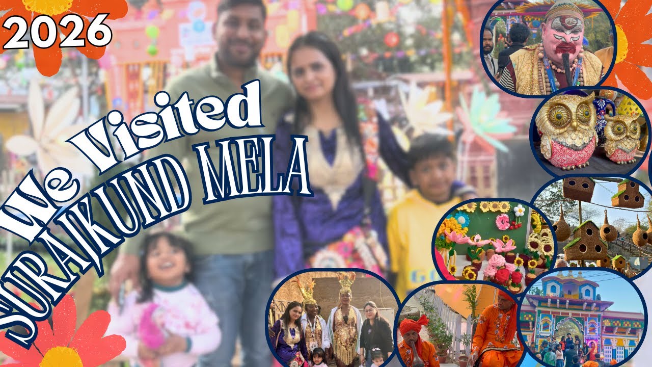 Surajkund Mela 2026 Vlog | Surajkund Craft Mela Food, Shopping & Cultural Performances
