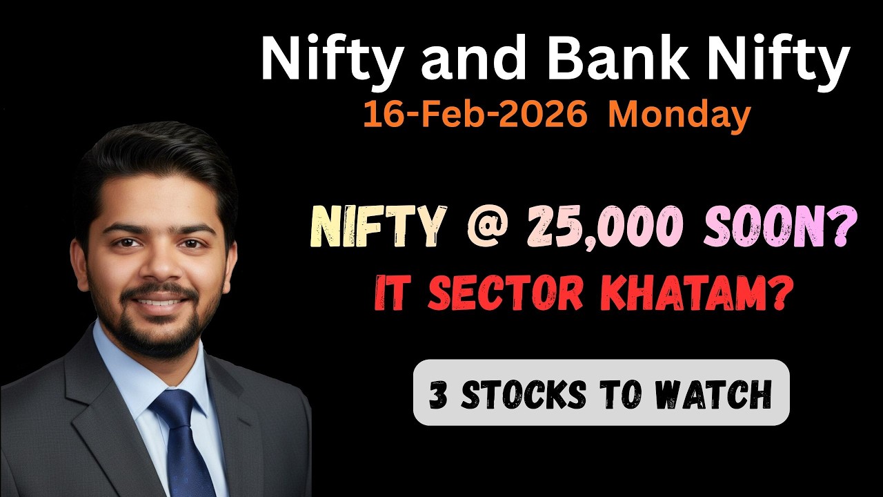 Market Crash on Friday!  Ab Monday ko kya hoga Nifty, Bank Nifty & 3 Stocks