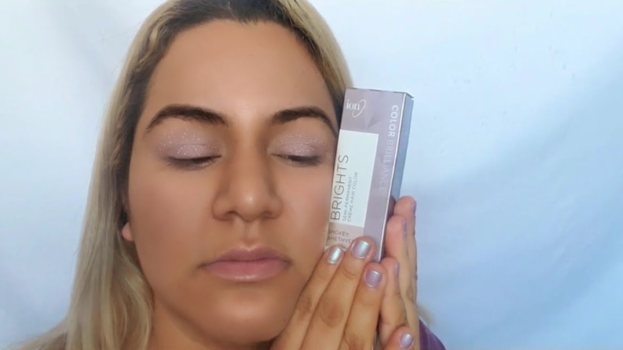 Dying my hair for the first time on camera | Smokey Amethyst Ion Brilliance Semi Permanent