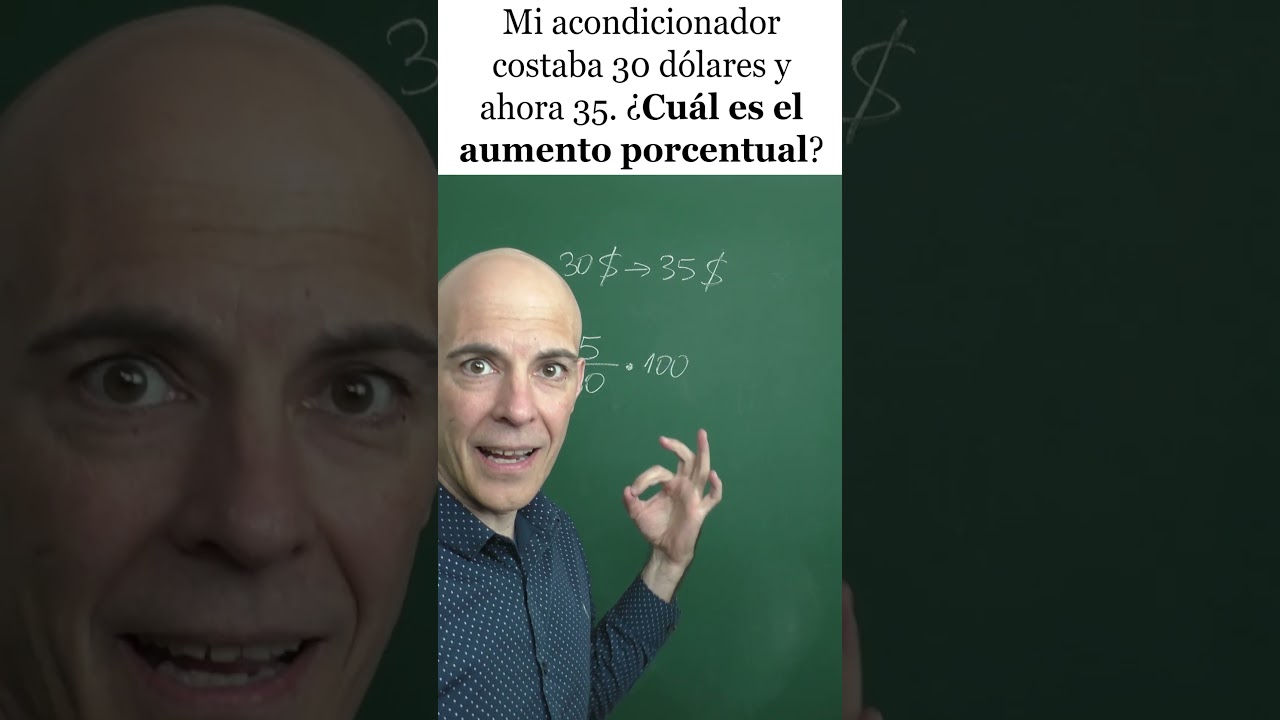 C&Aacute;LCULO DEL INCREMENTO PORCENTUAL. Matem&aacute;ticas B&aacute;sicas