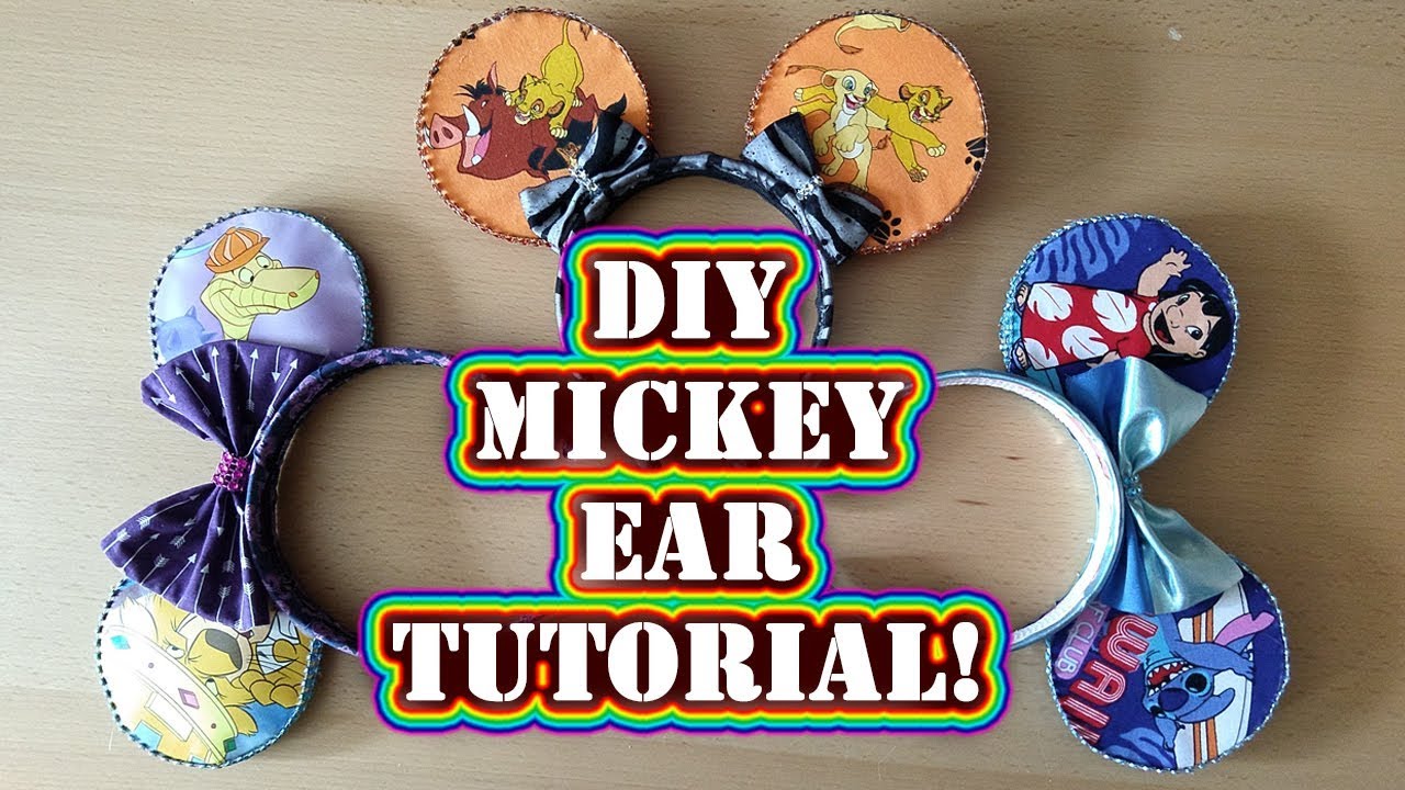 Disney Crafting: How to Make Mickey Ears - DIY Tutorial No Sew Step by Step Process