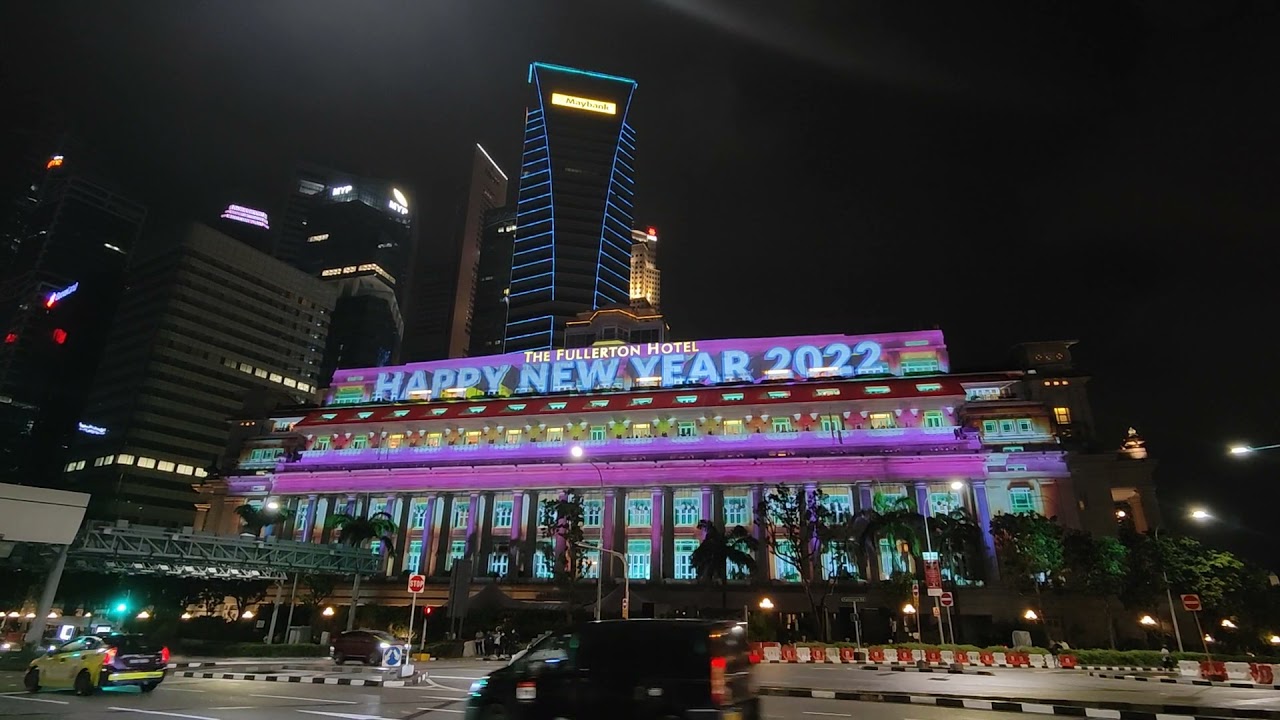 The Fullerton Hotel countdown 2022 , Happy New year