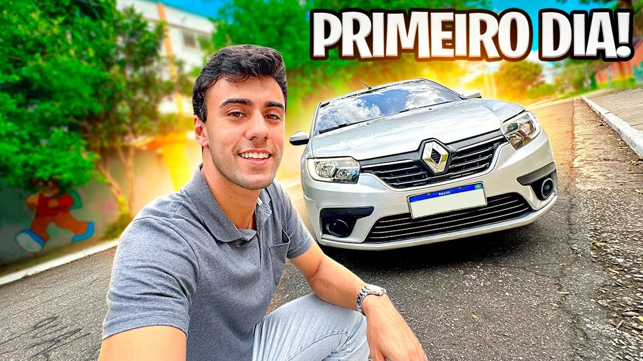 🟡 PRIMEIRO DIA NA UBER COM O RENAULT LOGAN: Fiz Minha Primeira Viagem no BAG.