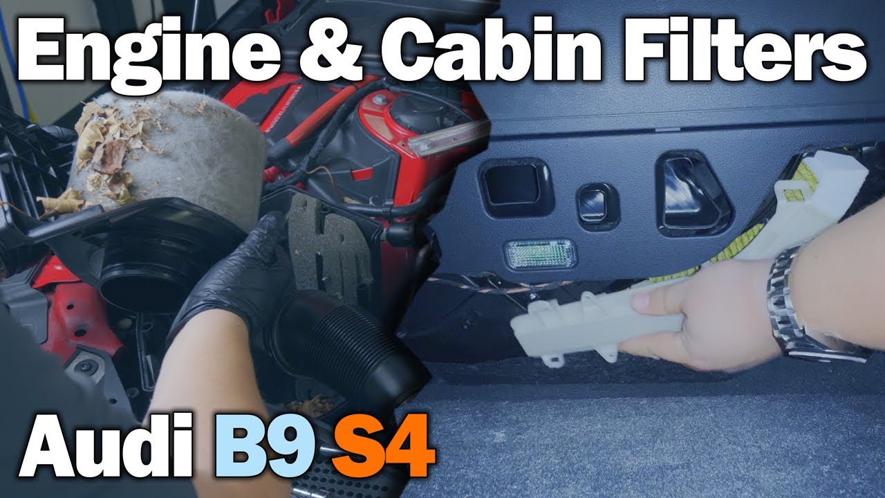 Audi S4 Engine & Cabin Filter Replacement (2018+ B9 3.0L V6 TFSI) - 20K Mile Service - Part 2
