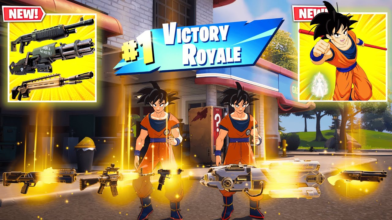 GOKU + GOKU vs NEW MYTHIC'S CHALLENGE (NEW!! Fortnite Chapter 7 Season 1)