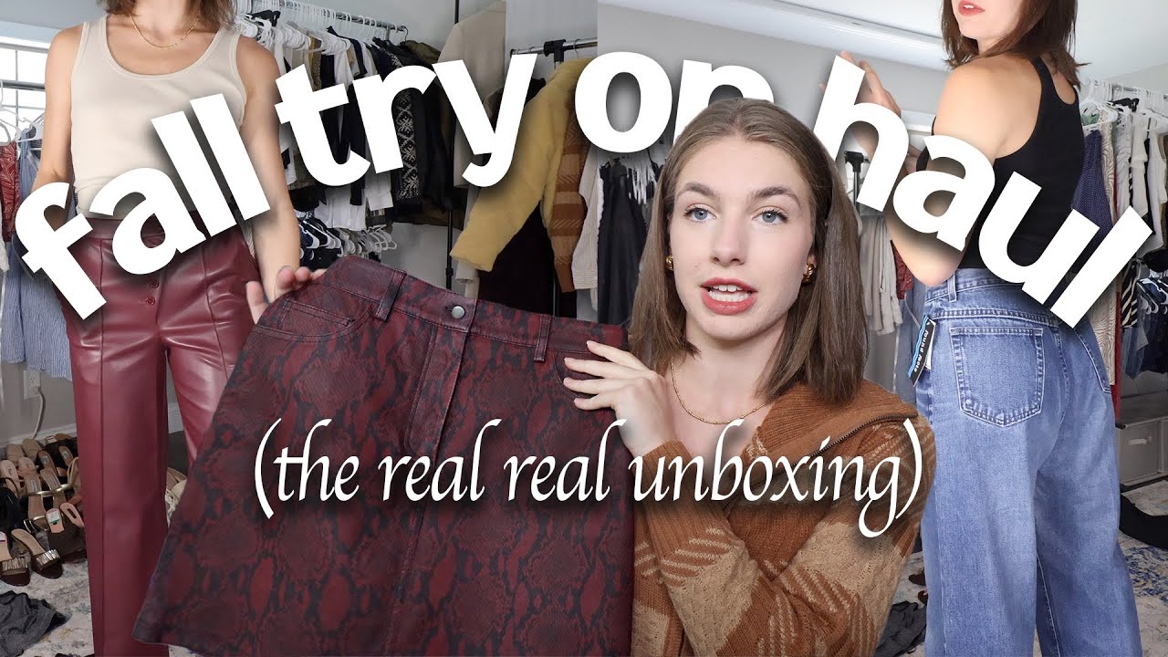 The Real Real try on haul + review | sustainable fall fashion