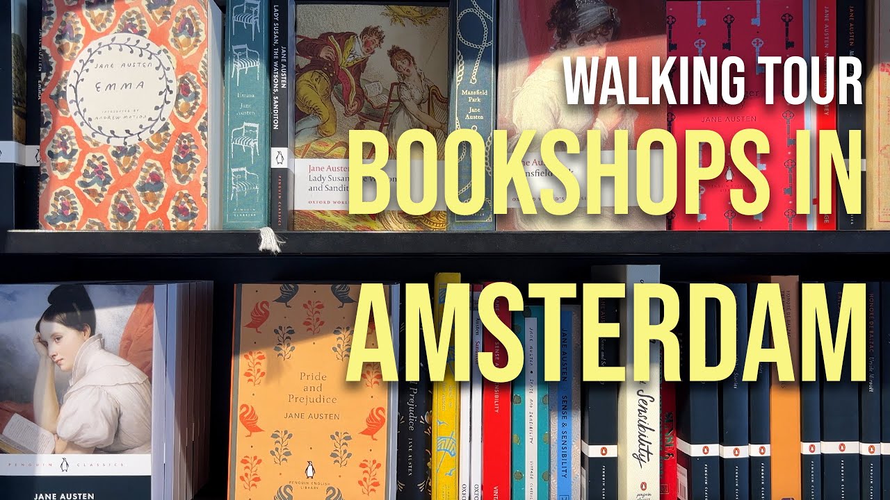 Visiting bookshops in Amsterdam | Walking video