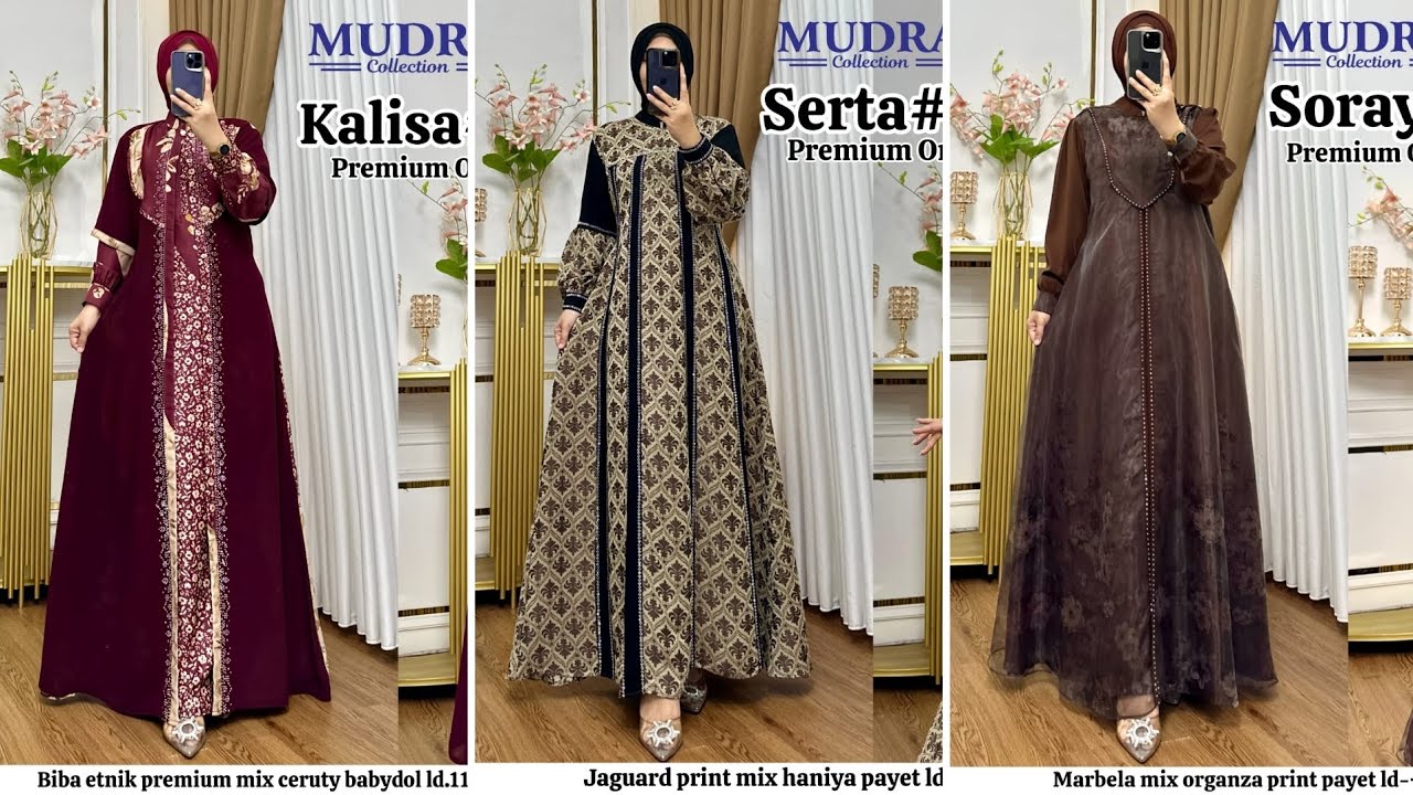 30+ MODEL BAJU LEBARAN GAMIS DRESS ELEGAN PREMIUM 2026 / Part 6