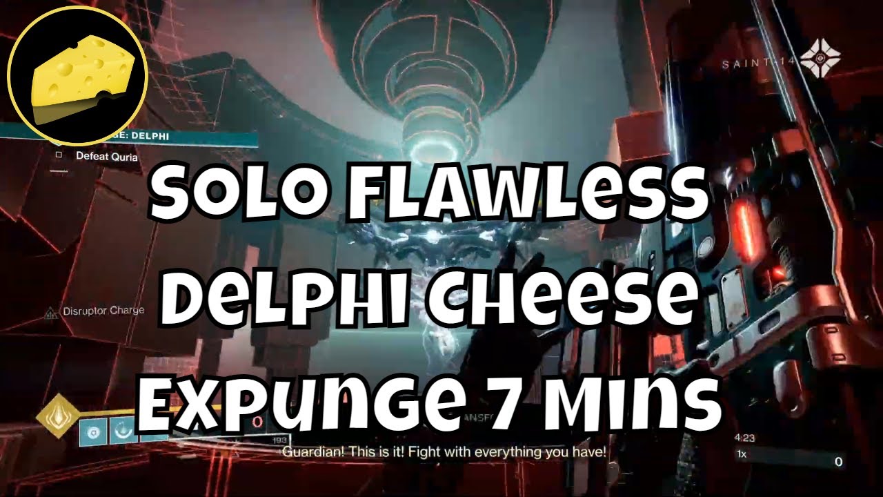 Solo Flawless Delphi Cheese - Expunge Glitch - 7 Minutes - Zeroneiro Shell Exotic Ghost Triumph