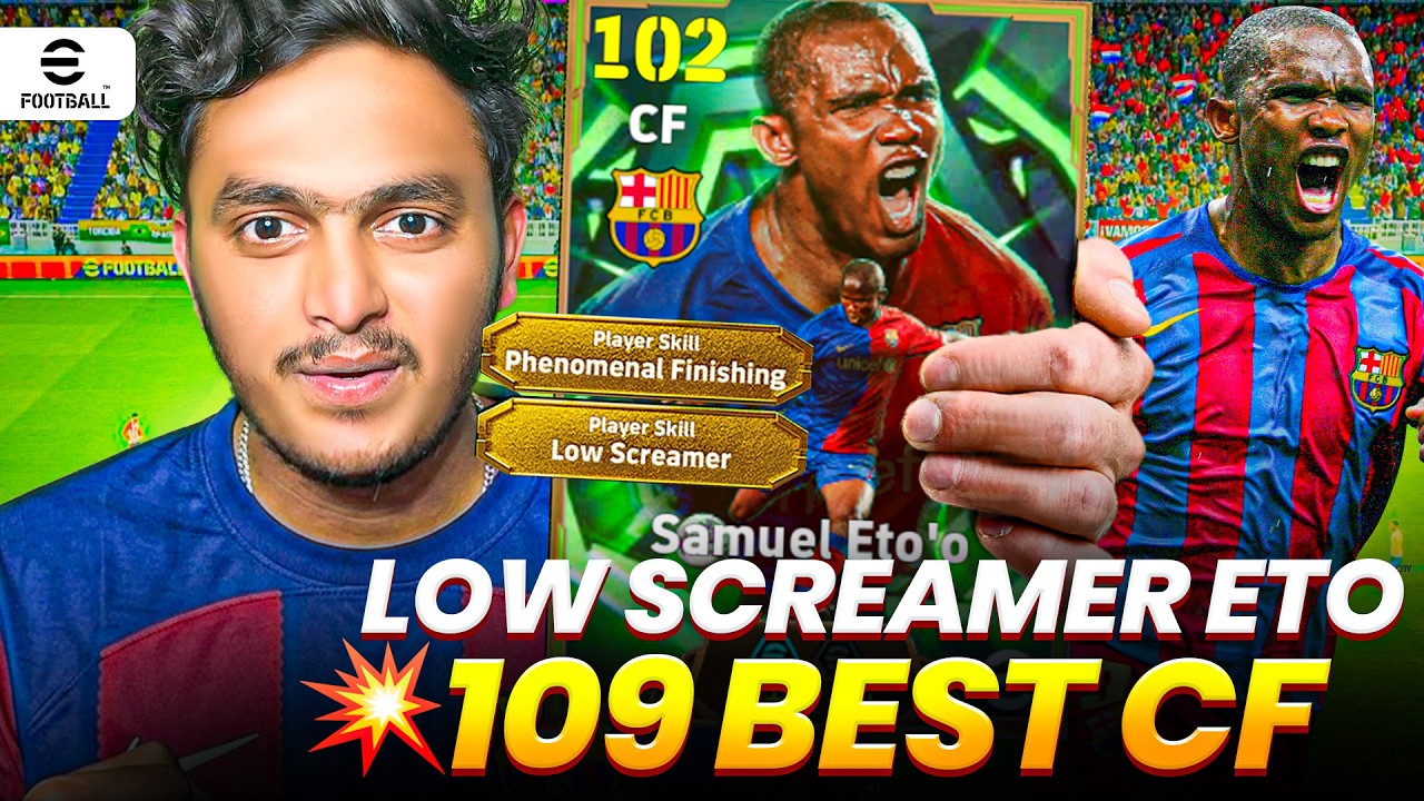 ETO'O 108 with LOW SCREAMER😮🔥 GAMEPLAY REVIEW 🔥 THE BEST CF IN EFOOTBALL 26 MOBILE 🥶