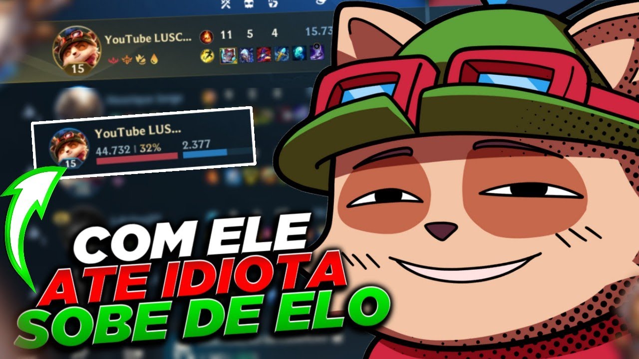 SUBA DE ELO SOLO!! APENAS USANDO TEEMO wild Rift 