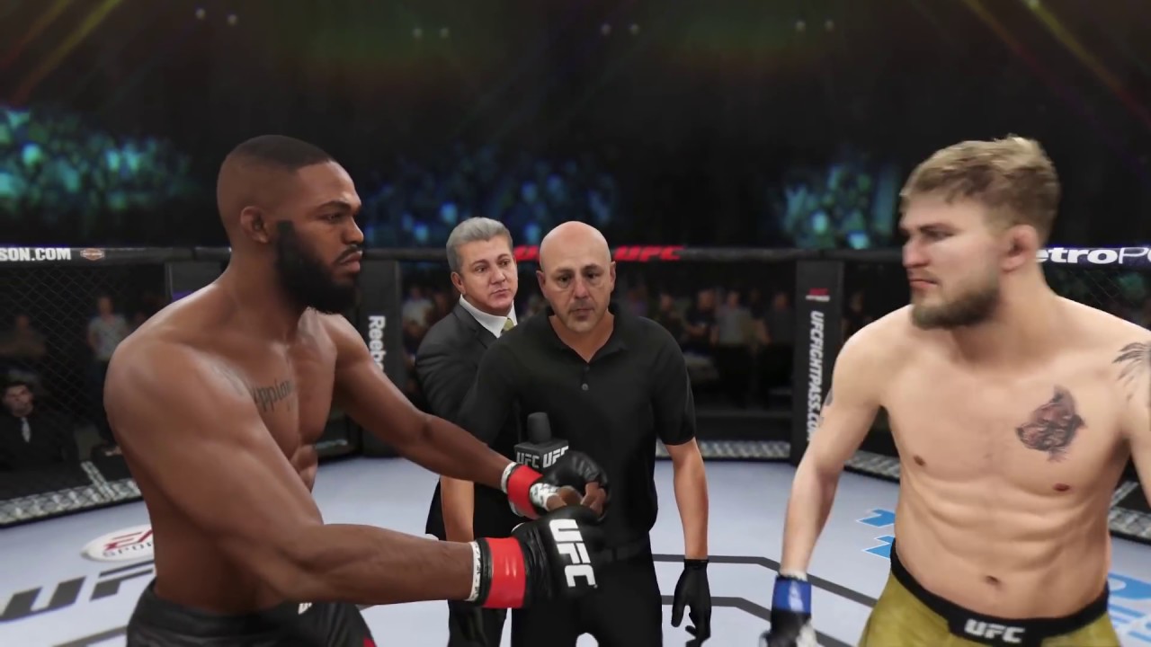 Jon Jones vs. Alexander Gustafsson (EA Sports UFC 3) - CPU vs. CPU - Crazy UFC 👊🤪
