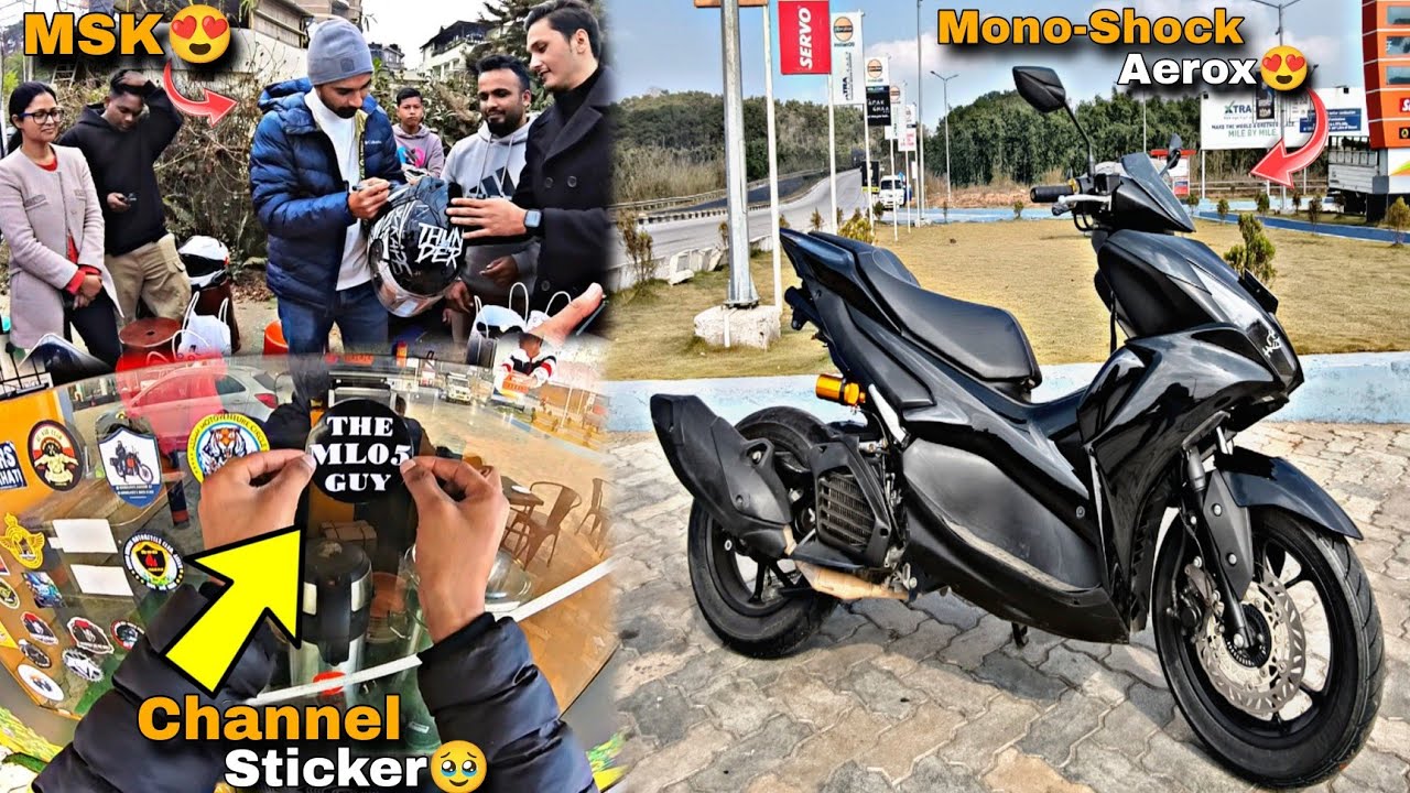 @MSKvlogs In Shillong😍 | Mono-Shock Aerox | @ml05guy 