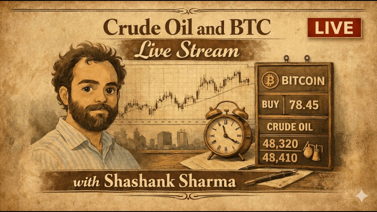 🔴 MCX Crude Oil LIVE Trading| Intraday Strategy + Real-Time Analysis |Don&rsquo;t Miss This #Crudeoillive