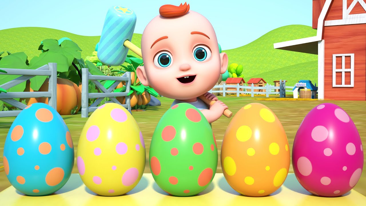 Ovos Coloridos Surpresa com Animais | M&uacute;sicas Infantis | GoBooBoo em Portugu&ecirc;s - Can&ccedil;&otilde;es Infantis