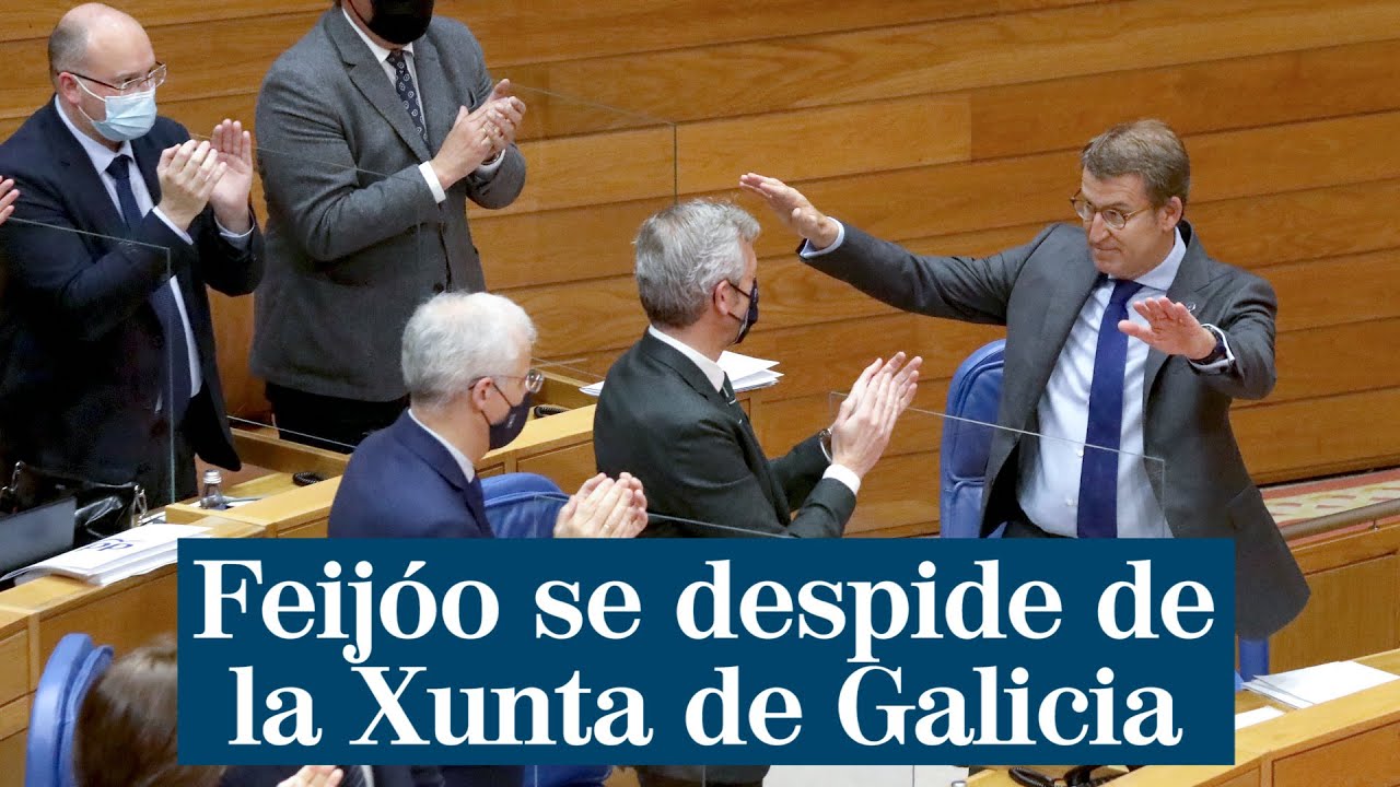 Feijóo se despide de la Xunta de Galicia: 