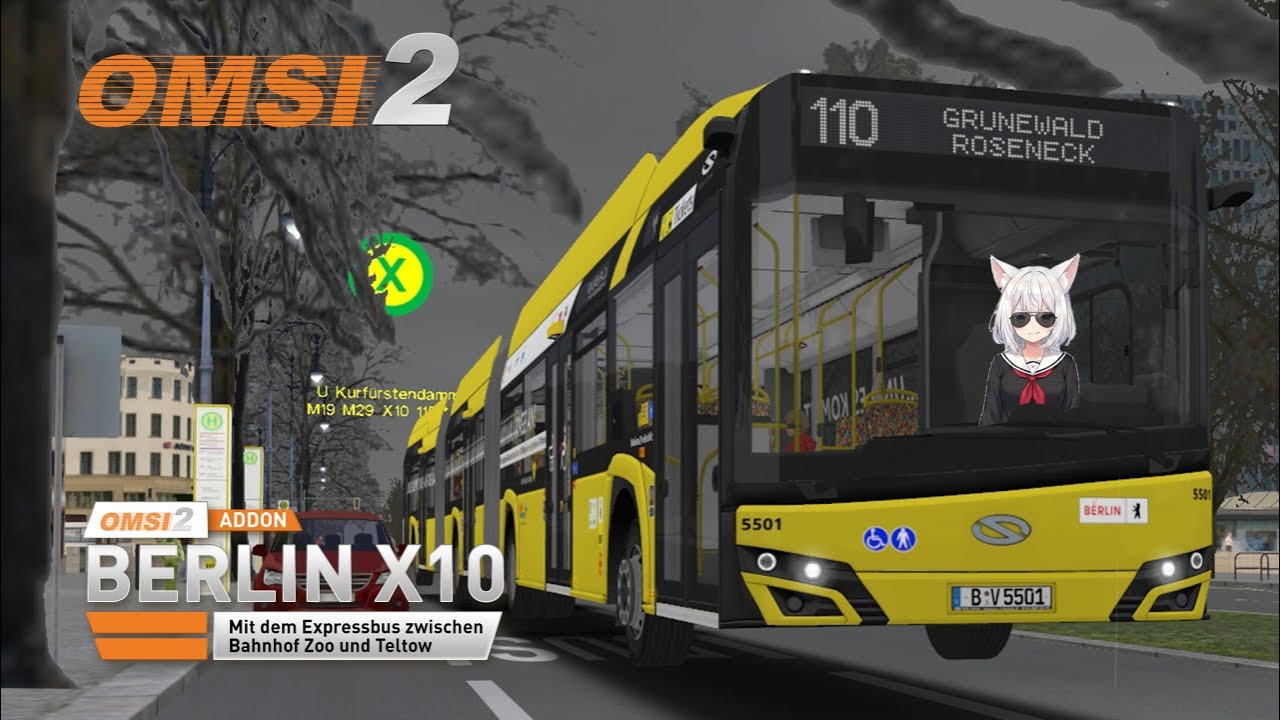 OMSI2 | Berlin X10 | 24m Solaris - Surprisingly Good! | Line 110 ⇒Roseneck