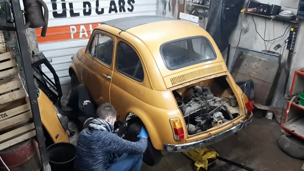 🔧Smontare motore e cambio fiat 500 d'epoca 🔧(fiat 126) 495cc 595cc 650cc