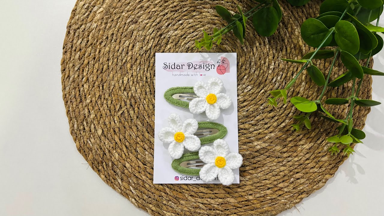 Kıvrık papatya toka yapımı🌼