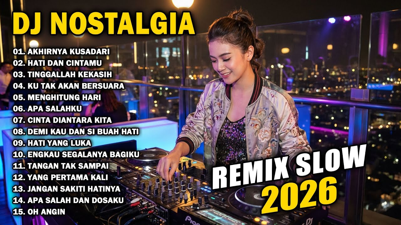 DJ KENANGAN NOSTALGIA TERBARU 2026 REMIX SLOW BASS || DJ AKHIRNYA KUSADARI | DJ HATI DAN CINTAMU