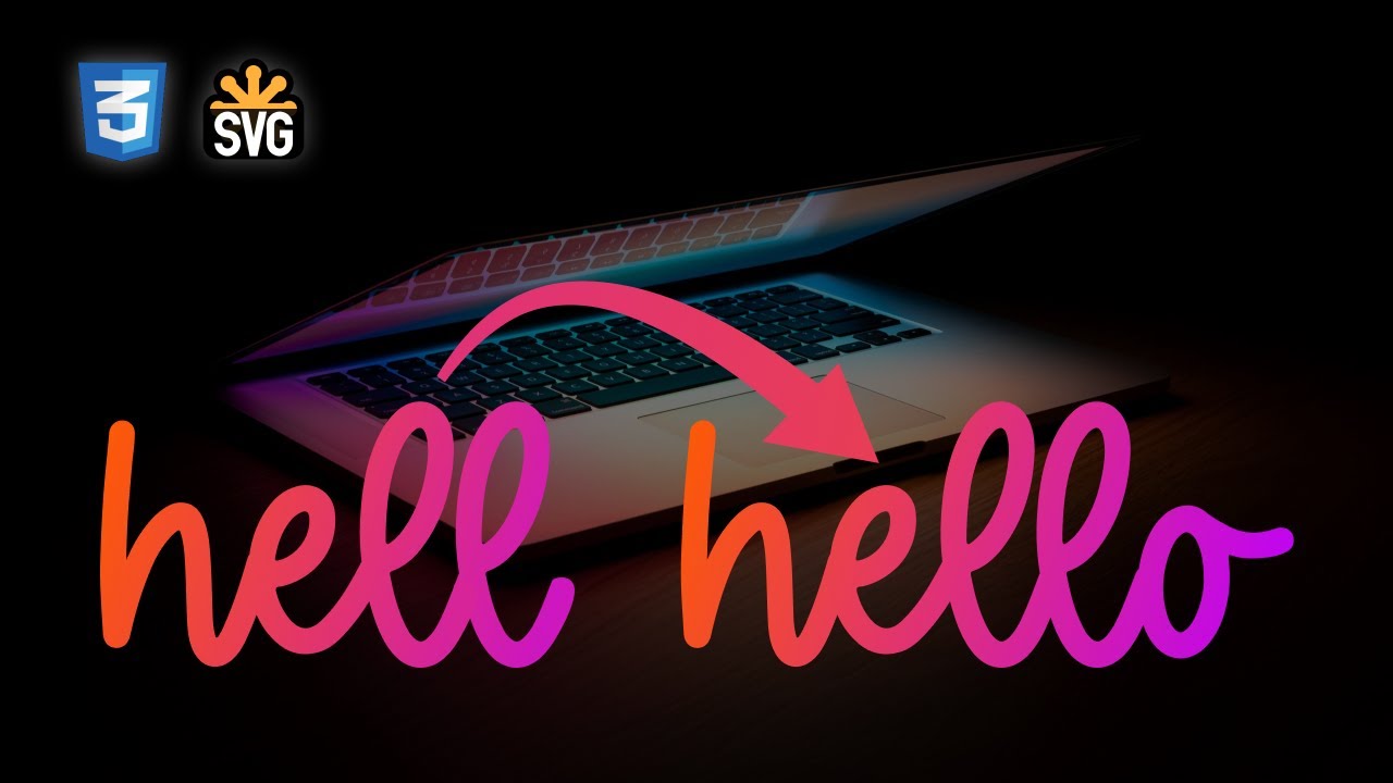 CSS text drawing animation with SVG |  HTML CSS