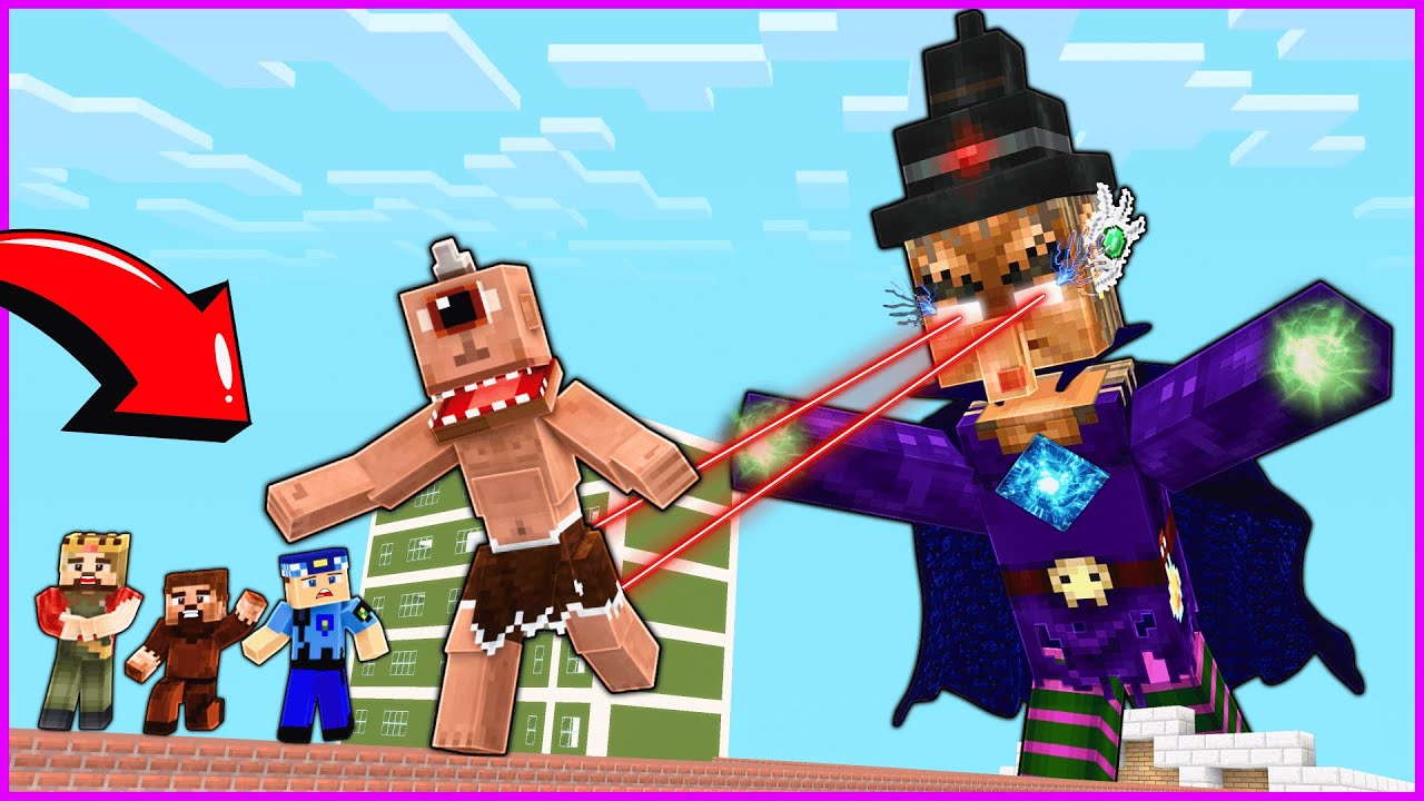 KÖTÜ BÜYÜCÜ BİZE SALDIRIYOR! 😱 - Minecraft