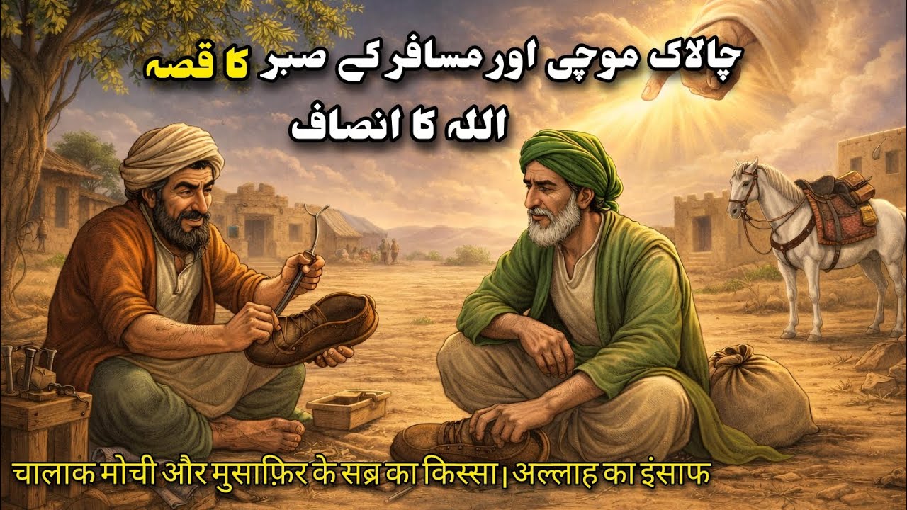 Chalak Mochi Aur Musafir Ke Sabr Ka Kissa | Allah Ka Insaf | Islamic Moral Story #IslamicStories 