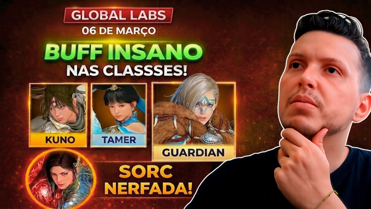 GLOBAL LABS: BUFF INSANO NAS CLASSES, SORC NERFADA E MUDANÇAS NA GUERRA DAS ROSAS | BLACK DESERT