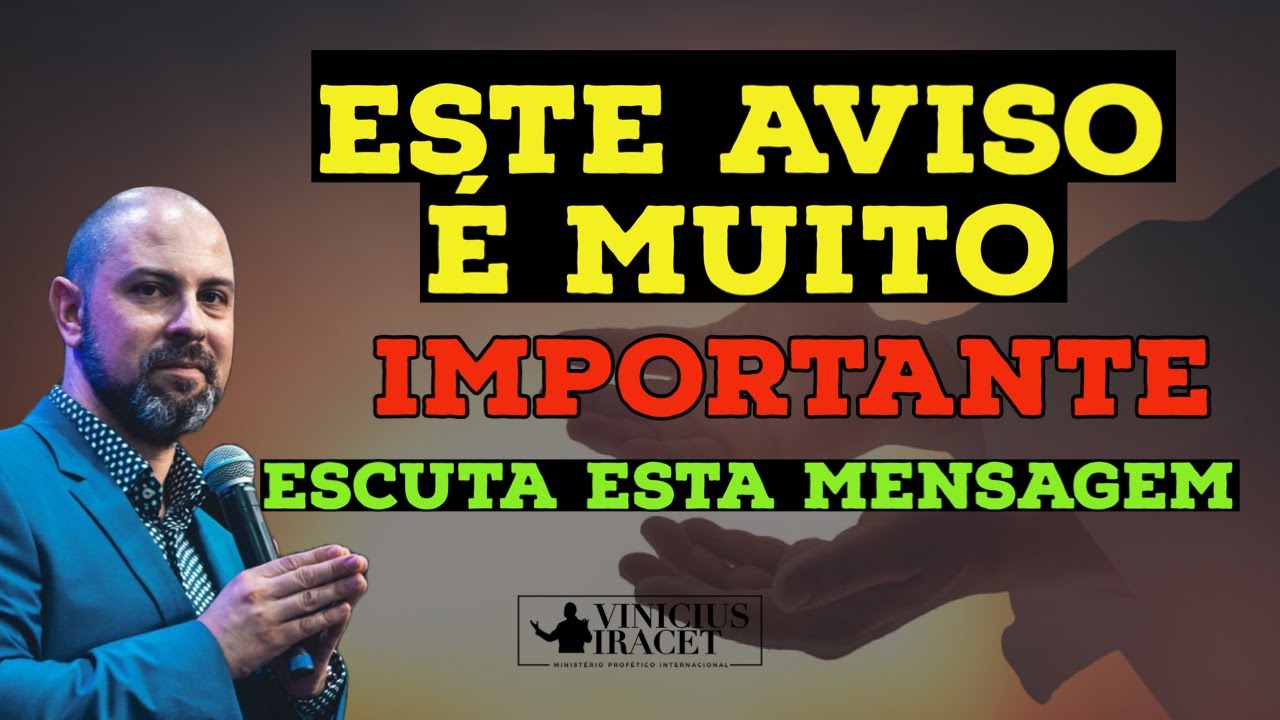 DEUS QUER TE DIZER ALGO URGENTE 🙏❤ NÃO O IGNORE (DEUS É MARAVILHOSO) | Profeta Vinicius Iracet