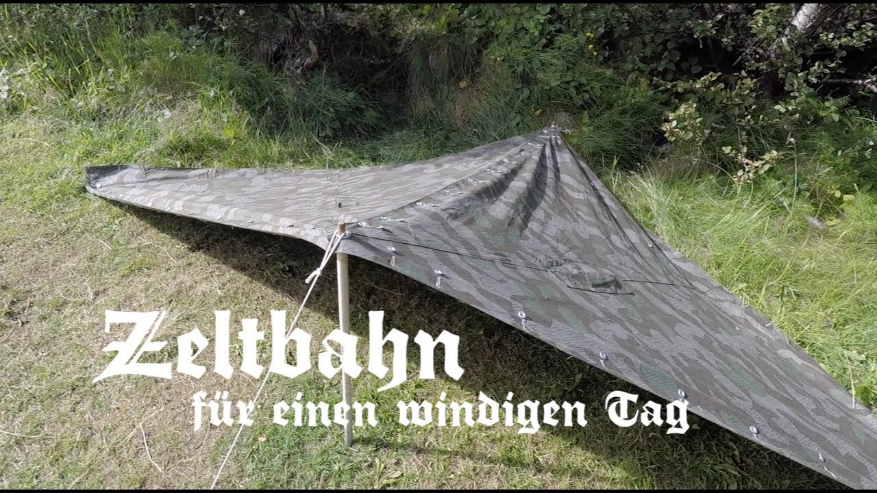Zeltbahn setup, quick tip.
