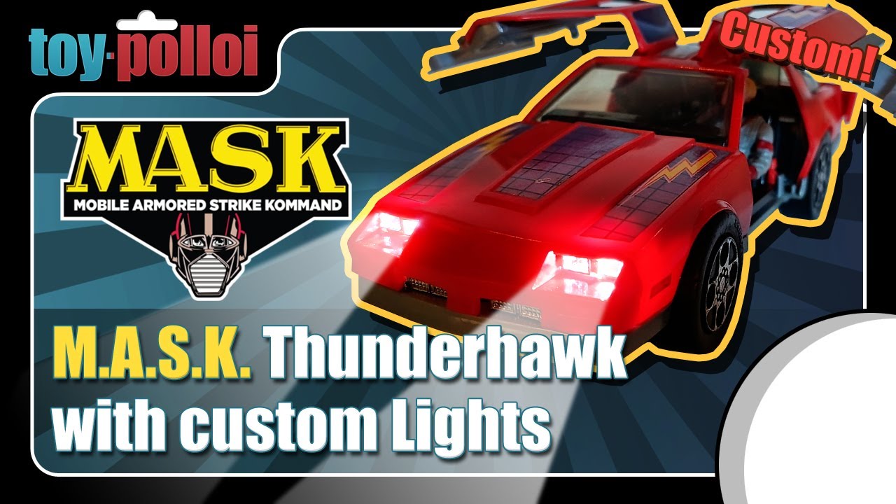 Vintage M.A.S.K. Thunderhawk with custom Lights! - Toy Polloi