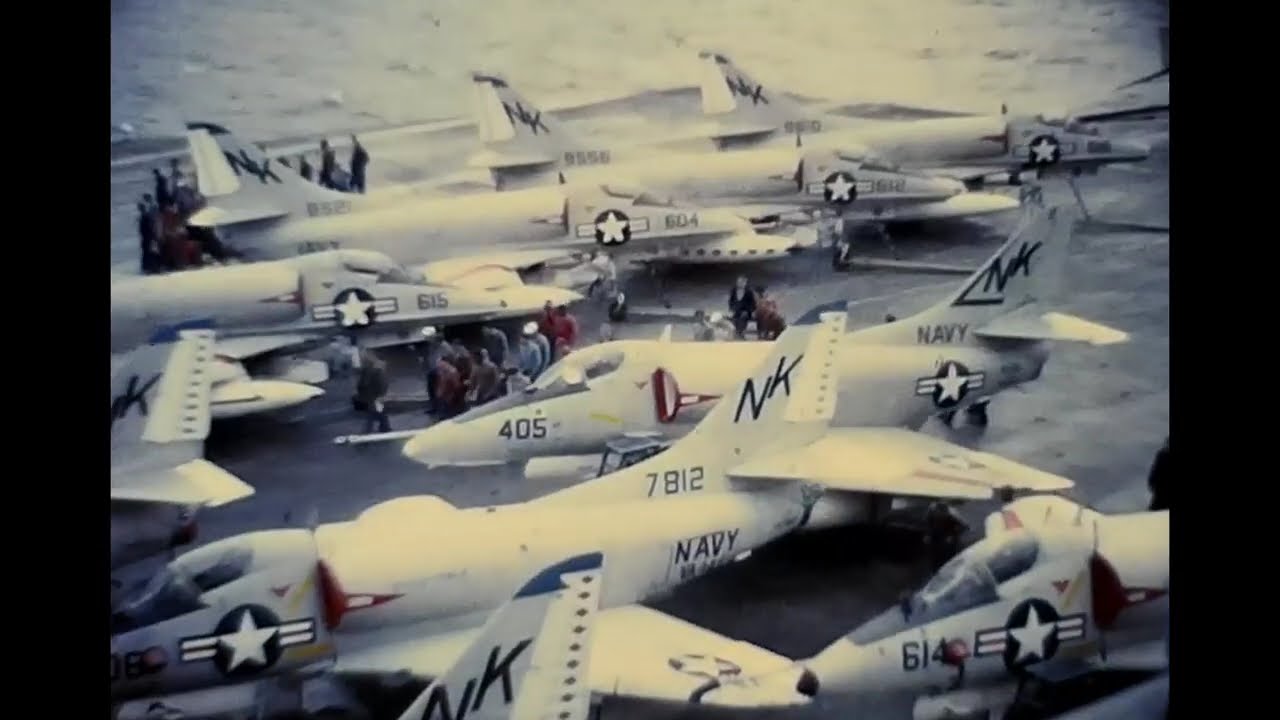 USS Ranger CVS-61 Vietnam Westpac 1965 & 66 Cruise with Carrier Air Wing 14 Flight Deck Operations