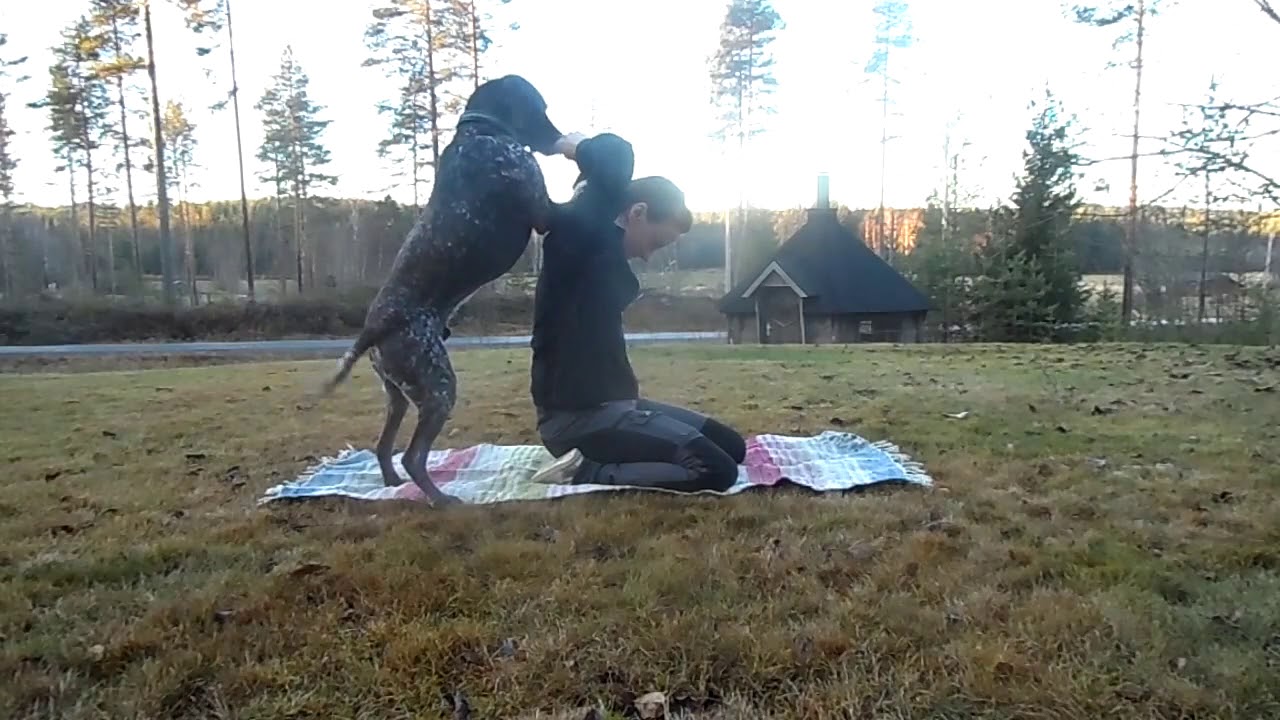 Klättra upp på ryggen