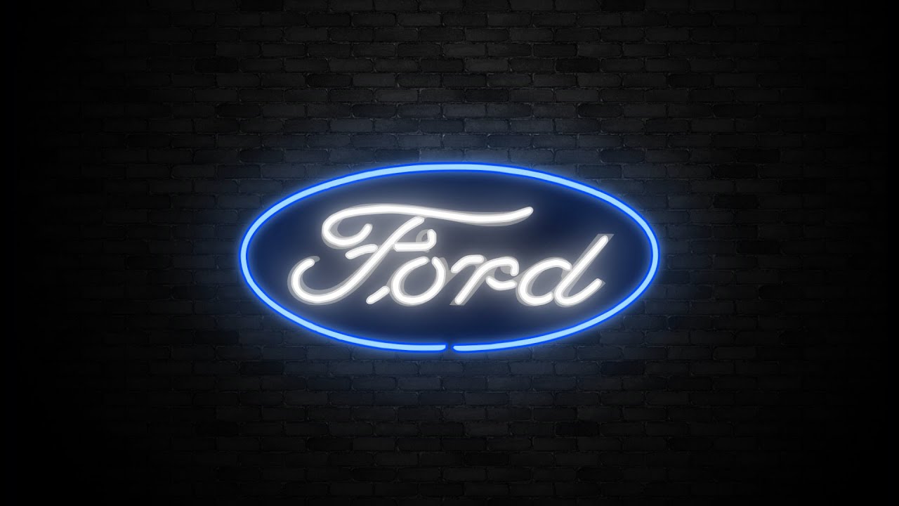 FORD NEON SIGN SCREENSAVER VIDEO LOOP | 3 HOURS HD