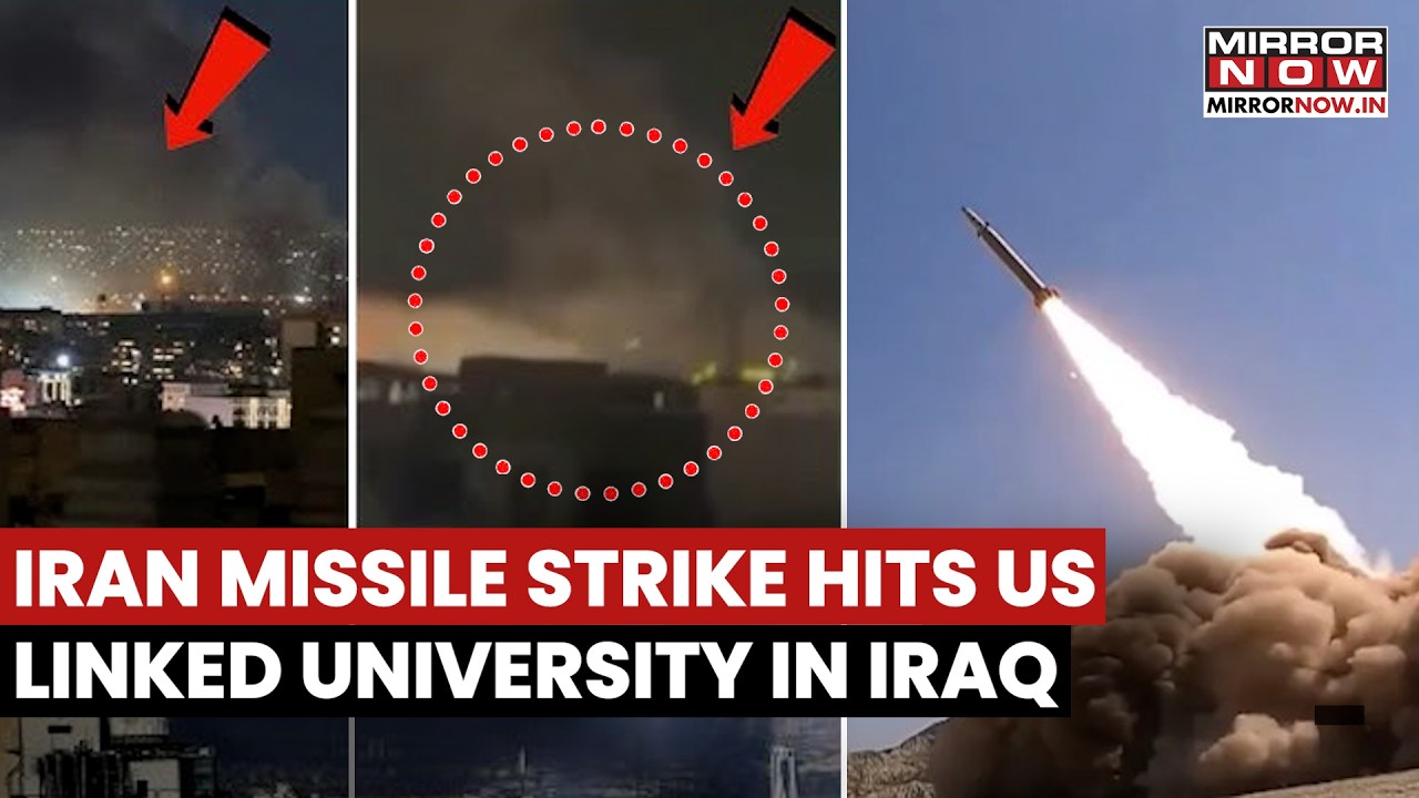 Iran Missile Strike Hits US-Linked University; Massive Explosion Sends Thick Smoke Over Sulaymaniyah