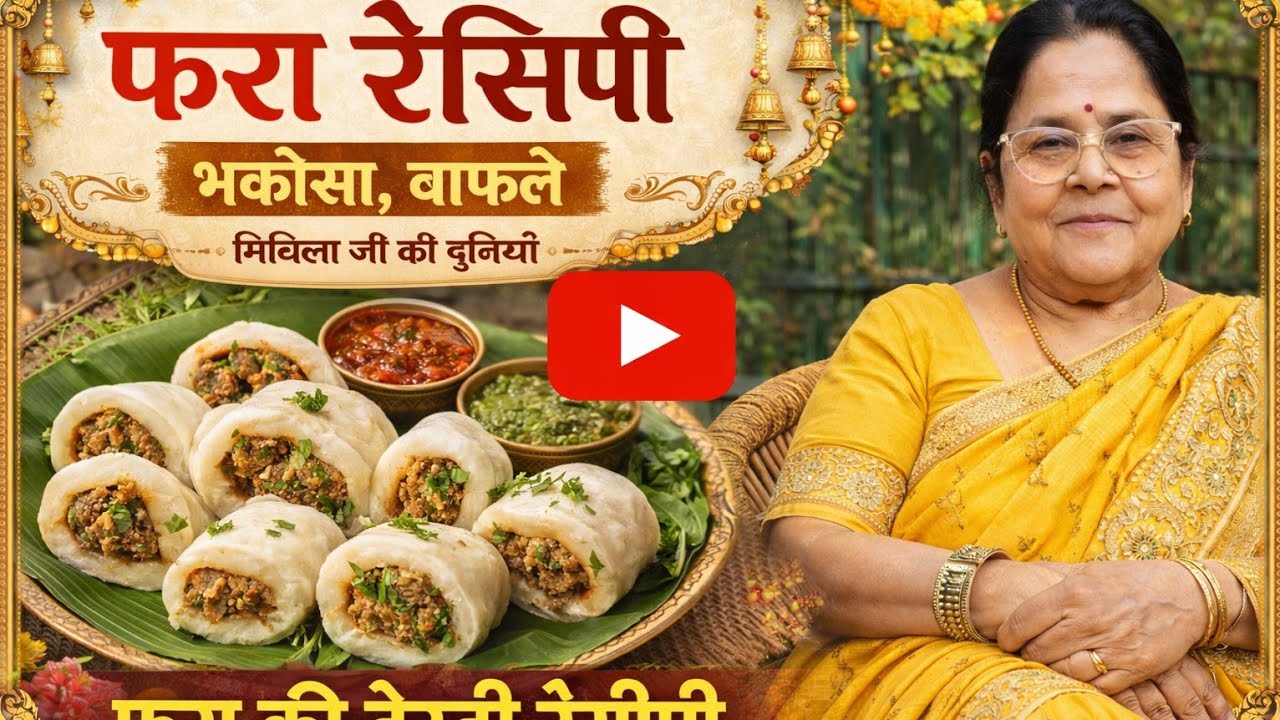     भाप ले फरा रेसिपी | बिना तेल का स्वादिष्ट फरा | भकोसा बनाने की आसान विधि | Mithila Ji Ki Duniya