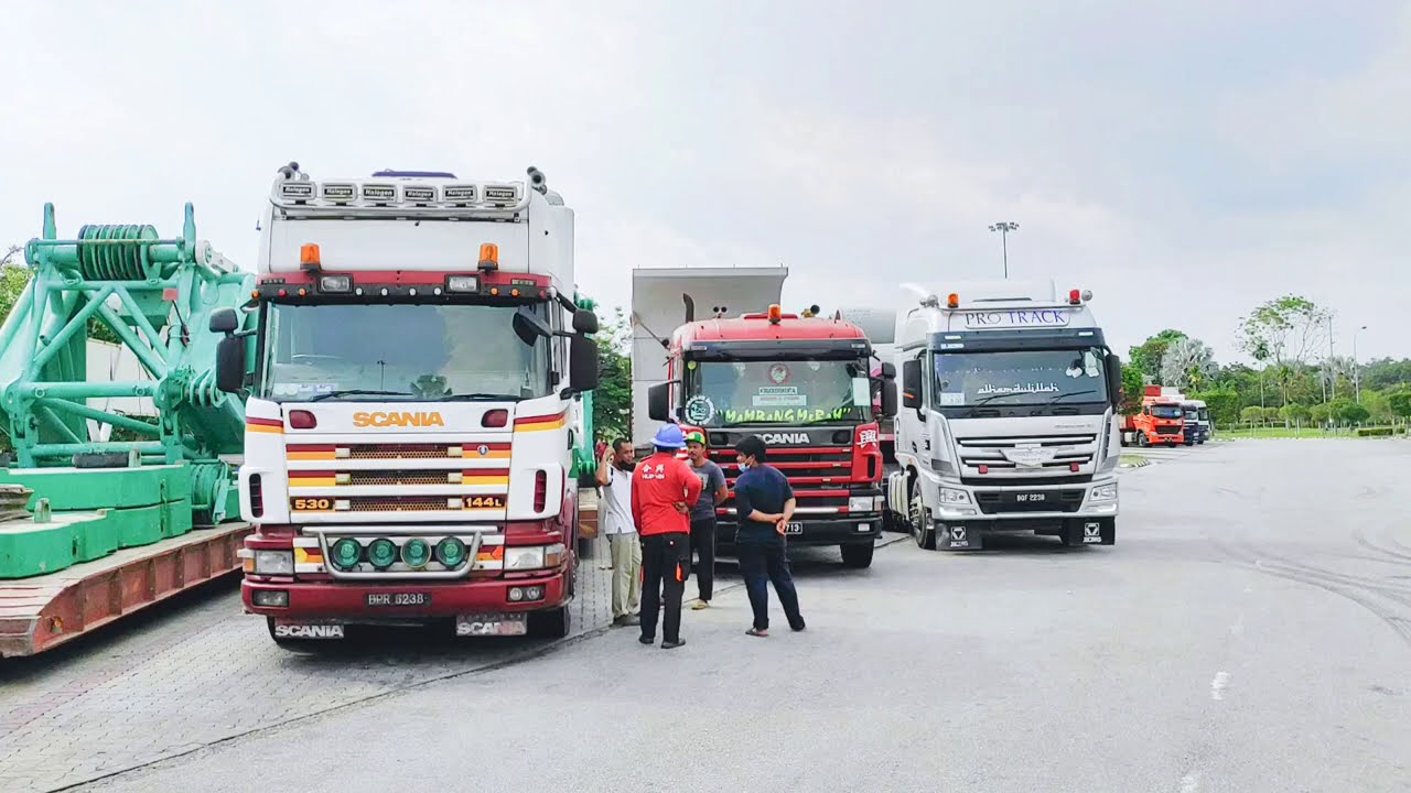 Review lori XCMG padu full load longkang simen