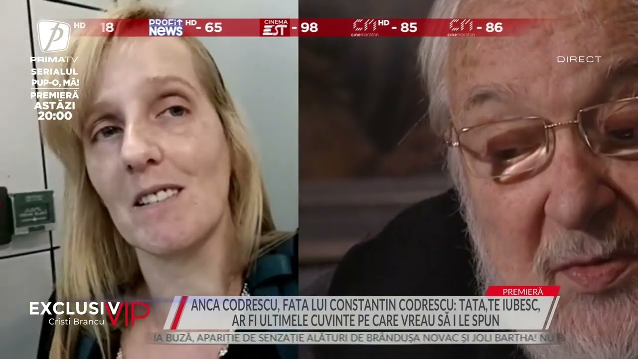 FATA LUI CONSTANTIN CODRESCU, &Icirc;N LACRIMI! ANCA ȘI A LUAT RĂMAS BUN DE LA TATĂL EI