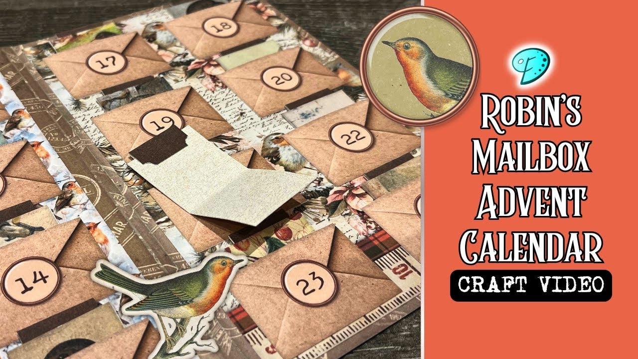 Robin’s Mailbox Advent Calendar Gift Folio by Emily Designs #junkjournal