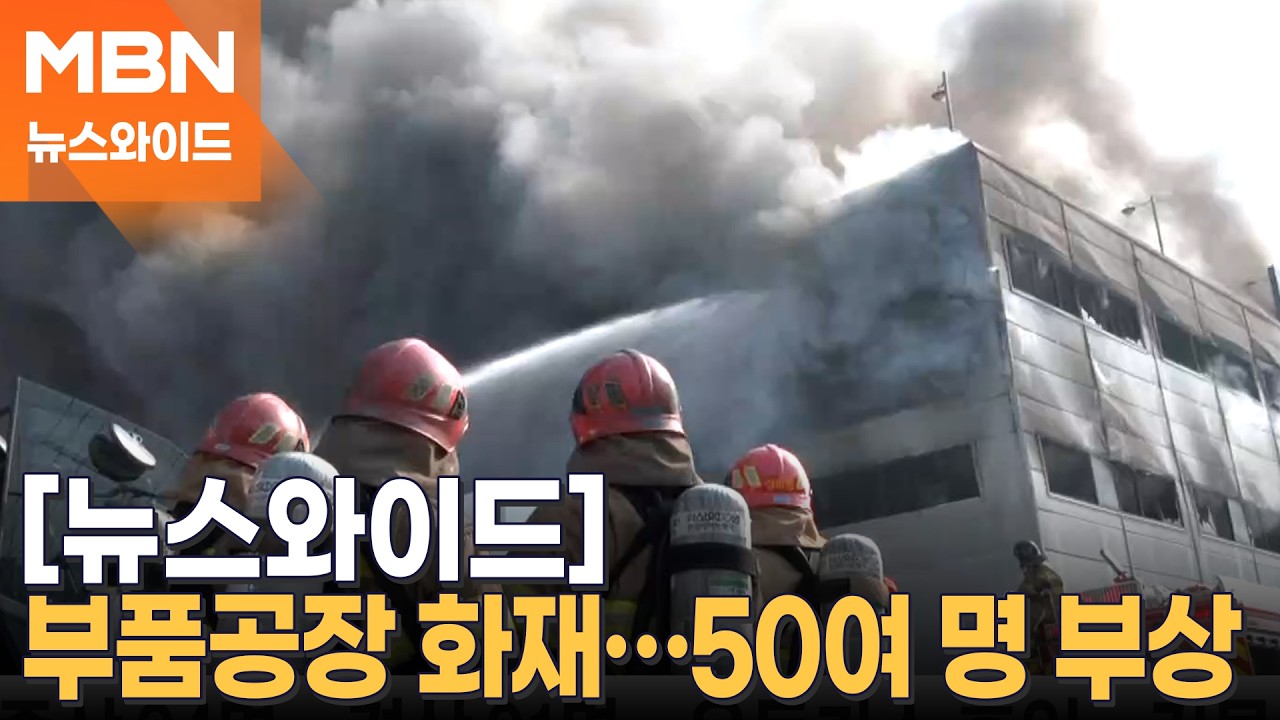 대전 자동차 부품공장에서 대형 화재…50여 명 부상 [뉴스와이드]