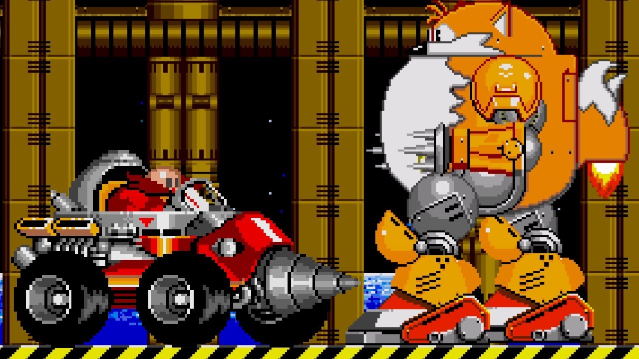Playable Eggman In His Egg Mobile Vs Tails