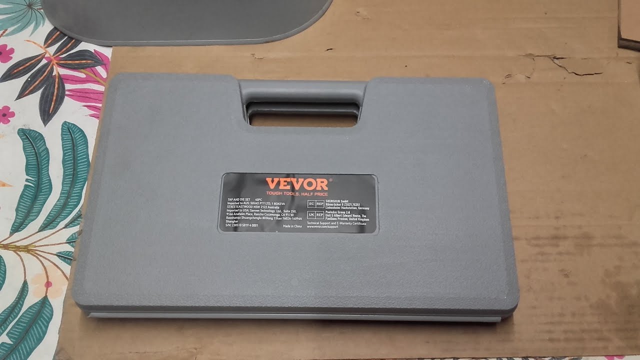 Coffret VEVOR tarauds, filières pas  impérial  ou métrique