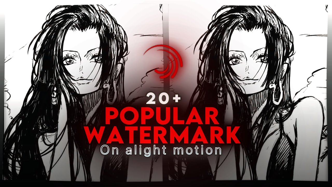 20+ Popular Watermark Pack on Alight Motion | Alight link & XML File | Moonie